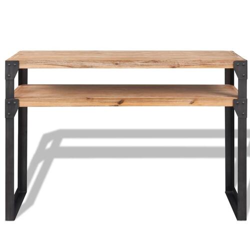 Konsolbord massivt akacietræ 120x40x85 cm