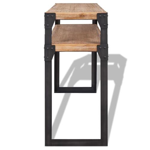 Konsolbord massivt akacietræ 120x40x85 cm