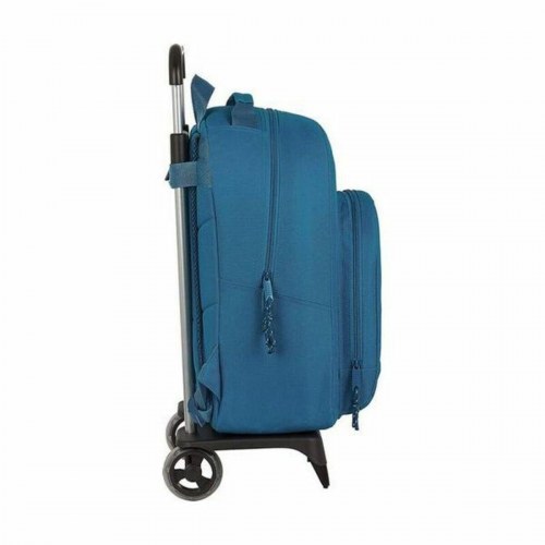 BlackFit8 905 skolerygsæk med hjul - blå, 32 × 42 × 15 cm