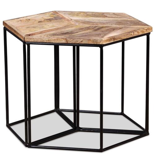 Sofabord 56x48x40 cm massivt mangotræ