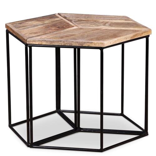 Sofabord 56x48x40 cm massivt mangotræ