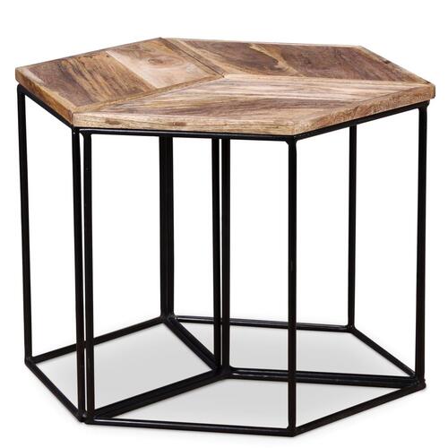 Sofabord 56x48x40 cm massivt mangotræ