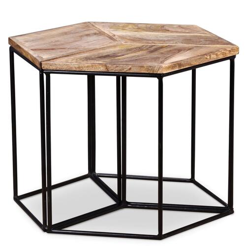 Sofabord 56x48x40 cm massivt mangotræ