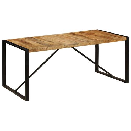 Spisebord i massivt ru mangotræ 180 cm
