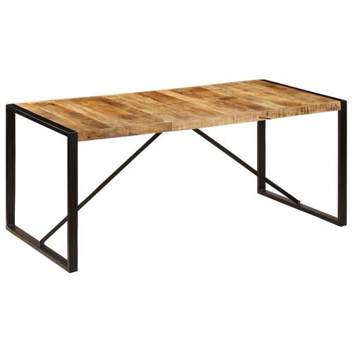 Spisebord i massivt ru mangotræ 180 cm
