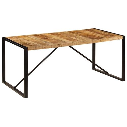 Spisebord i massivt ru mangotræ 180 cm