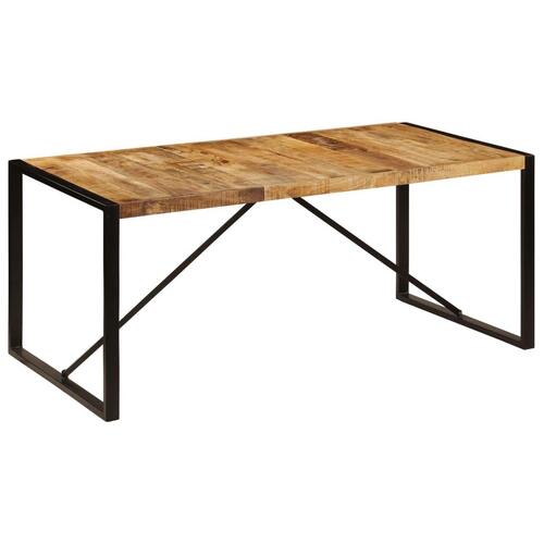 Spisebord i massivt ru mangotræ 180 cm