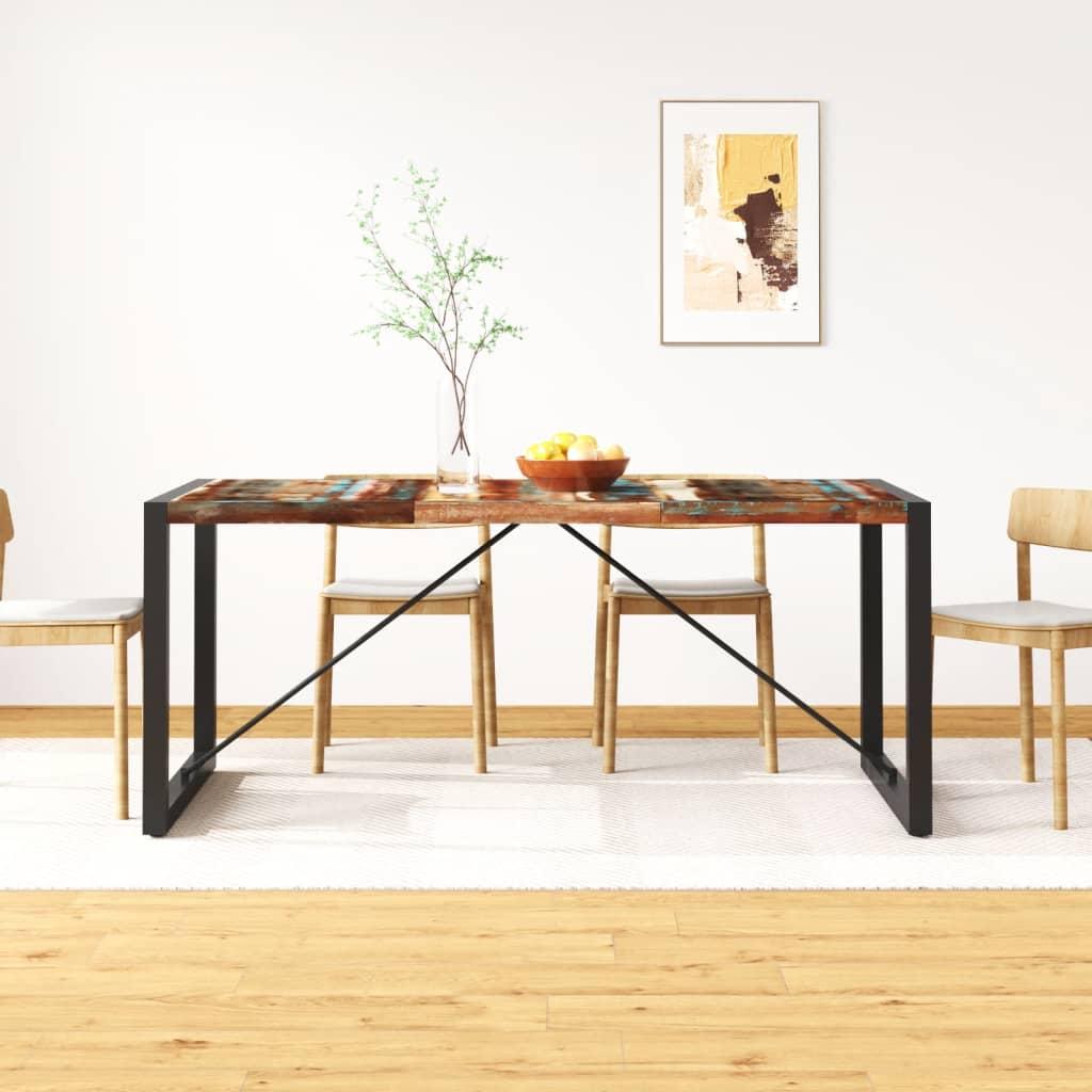Spisebord 180 cm massivt genbrugstræ