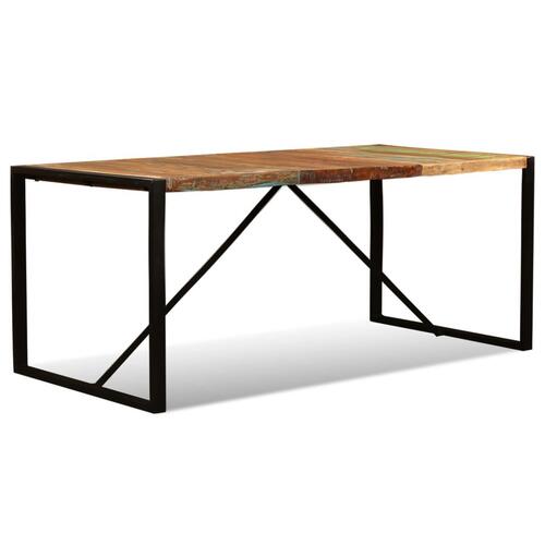 Spisebord 180 cm massivt genbrugstræ