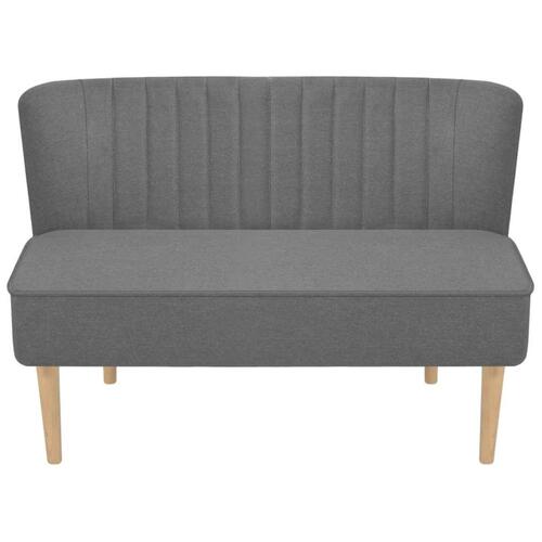 Stofsofa 117x55,5x77 cm lysegrå