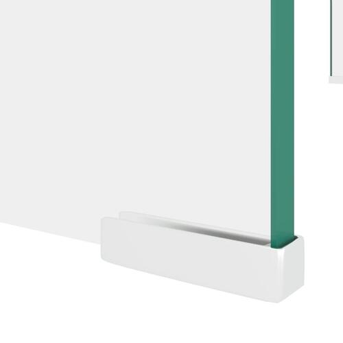 TV-bord/monitorstand i klart glas 80x30x13 cm