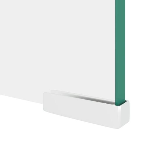 TV-stander/monitorstand klart glas 90x30x13 cm