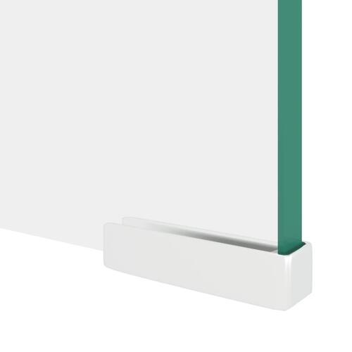 TV-stander/monitorstand klart glas 120x30x13 cm