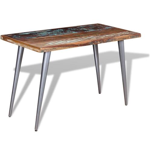 Spisebord 120x60x76 cm massivt genbrugstræ