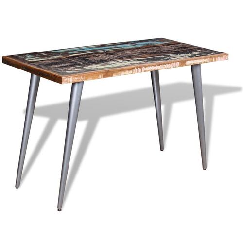 Spisebord 120x60x76 cm massivt genbrugstræ