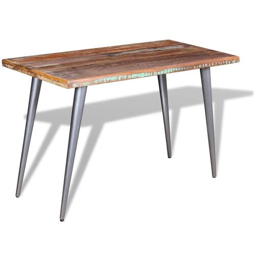 Spisebord 120x60x76 cm massivt genbrugstræ
