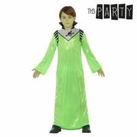 Kostume til børn Grøn alien 5-6 år