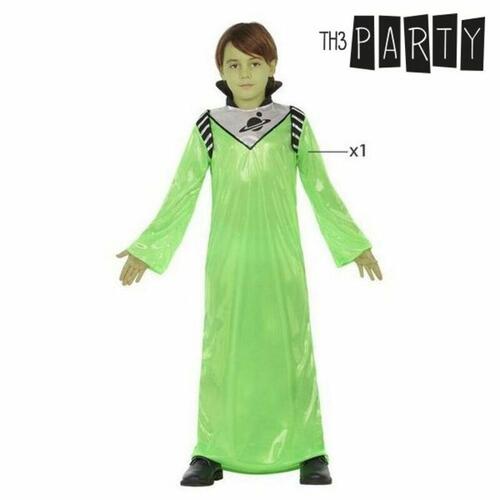 Kostume til børn Grøn alien 5-6 år