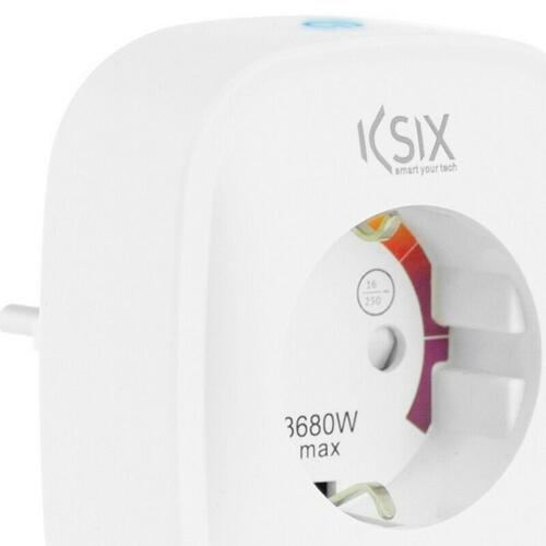 KSIX Smart Energy Slim WiFi smart-stik 250 V - Hvid