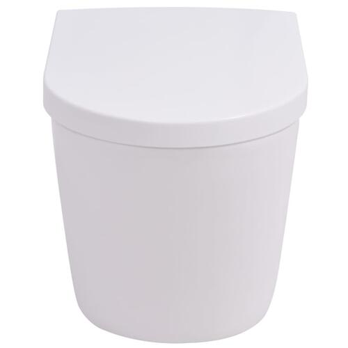 Væghængt toilet keramisk hvid