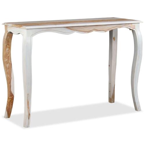 Konsolbord massivt akacietræ 110 x 40 x 76 cm