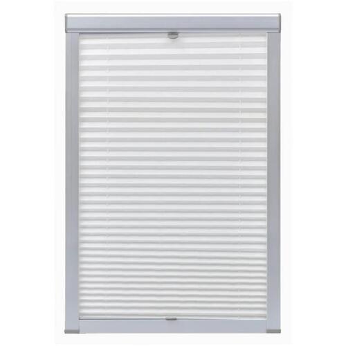 Plisségardin PK06 hvid