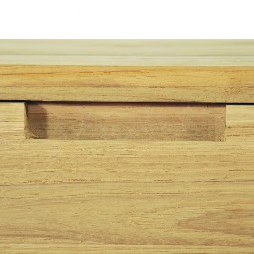 Konsolbord 120 x 35 x 76 cm massivt teaktræ