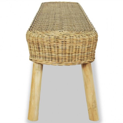 Entrébænk 160 x 35 x 45 cm naturligt rattan