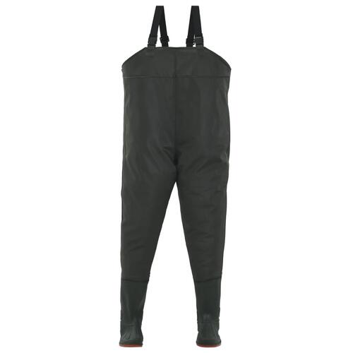Waders med støvler grøn str. 39