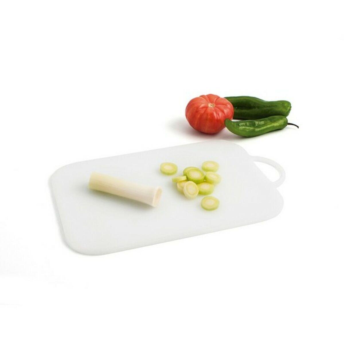 Skærebræt Quid Renova Hvid Plastik - 31 x 22 x 0,6 cm