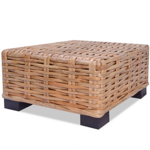 Sofabord i naturrattan 45 x 45 x 30 cm