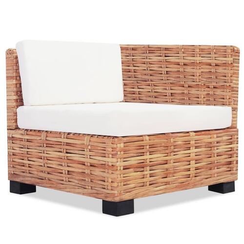 Sofasæt 14 dele naturlig rattan