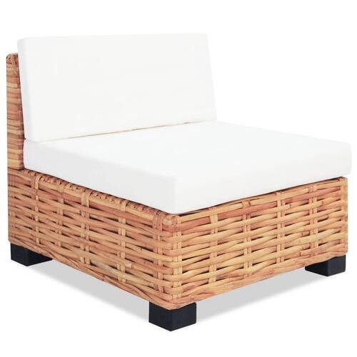 Sofasæt 14 dele naturlig rattan