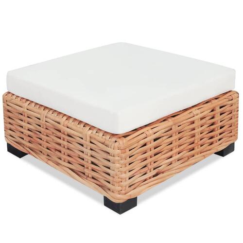 Sofasæt 14 dele naturlig rattan