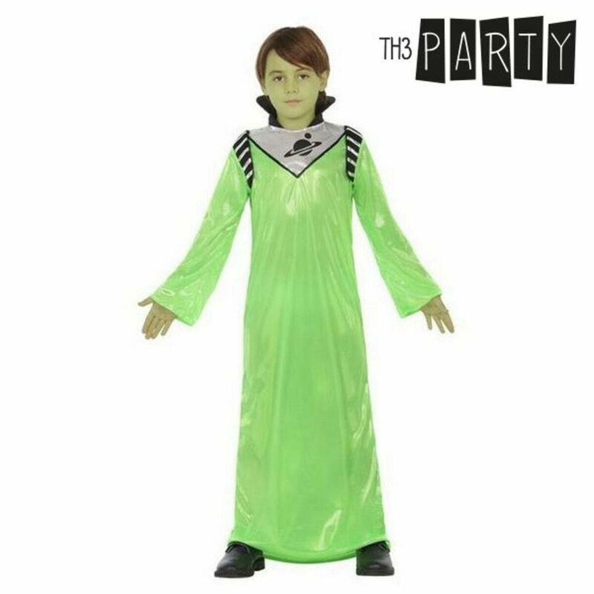 Kostume til børn Grøn alien 3-4 år