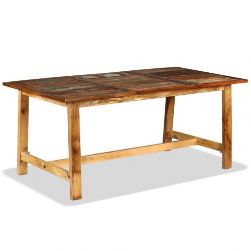 Spisebord 180 cm massivt genbrugstræ