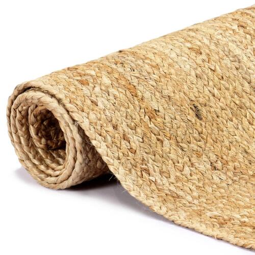 Håndlavet tæppe jute 80 x 160 cm naturfarvet