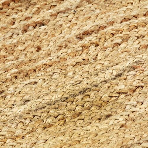 Håndlavet tæppe jute 80 x 160 cm naturfarvet