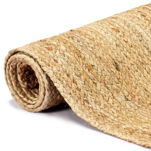 Håndlavet tæppe jute 120 x 180 cm naturfarvet