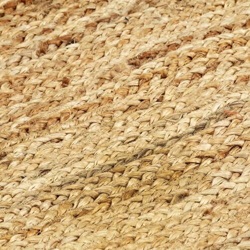 Håndlavet tæppe jute 120 x 180 cm naturfarvet