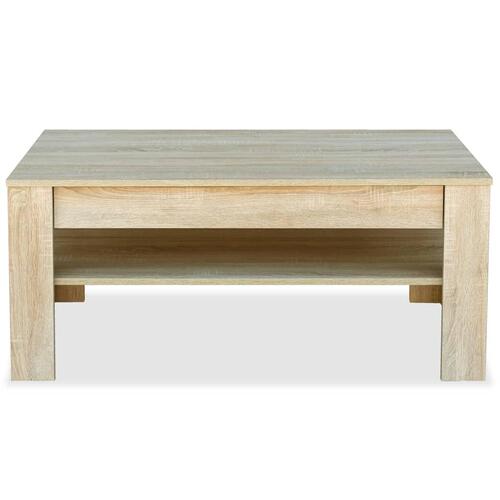 Sofabord spånplade 110 x 65 x 48 cm egetræ