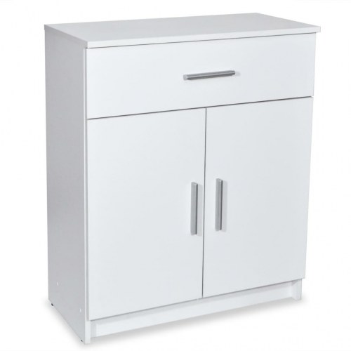 Skænk konstrueret træ 71 x 35 x 88 cm hvid