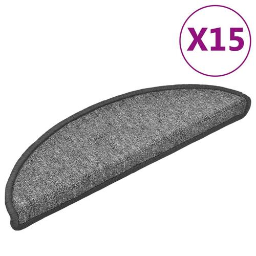 15 stk. trappemåtter 56 x 17 x 3 cm mørkegrå