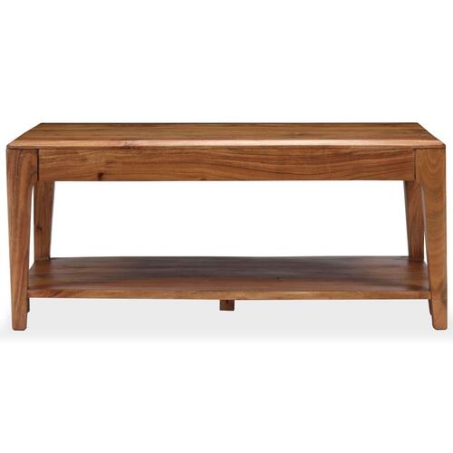 Sofabord massivt træ 88 x 50 x 38 cm