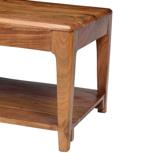 Sofabord massivt træ 88 x 50 x 38 cm