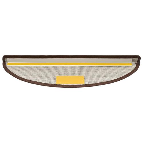 15 stk. trappemåtter 56 x 17 x 3 cm kaffefarvet