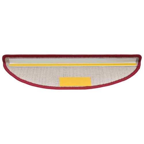 15 stk. trappemåtter 56 x 17 x 3 cm bordeauxrød