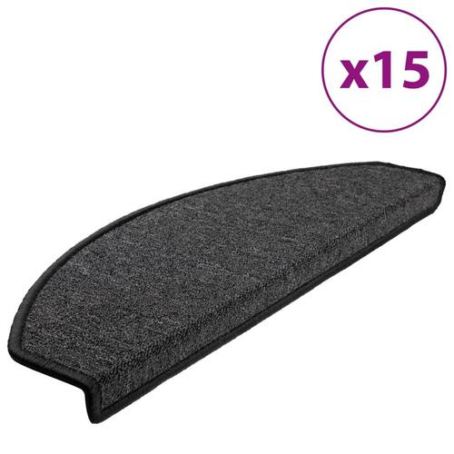 15 stk. trappemåtter 65 x 24 x 4 cm antracitgrå