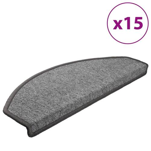15 stk. trappemåtter 65 x 24 x 4 cm mørkegrå