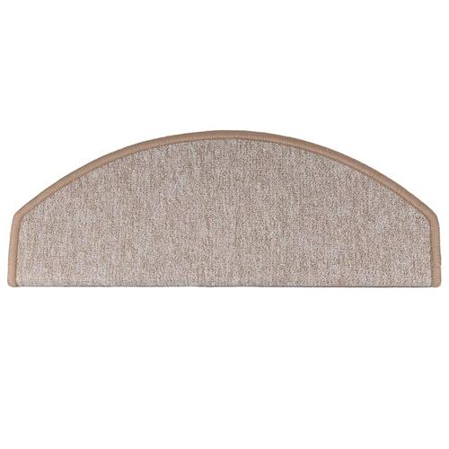 15 stk. trappemåtter 65 x 24 x 4 cm lysebrun